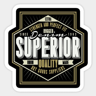 Rugged Denim Superior quality Sticker